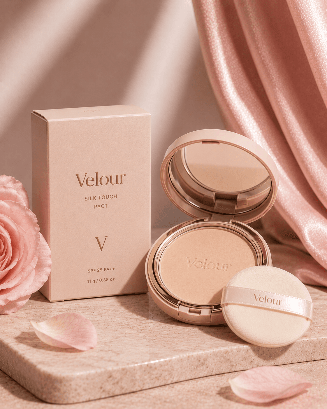 Velour 실크 터치 오일 컨트롤 팩트 11g