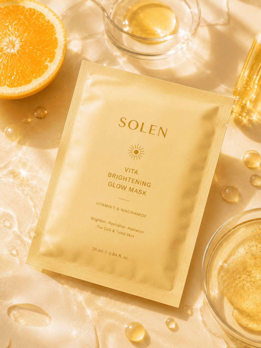 SOLEN 비타 브라이트닝 글로우 마스크